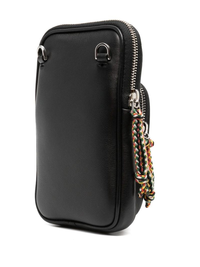 Black Leather Messenger Bag