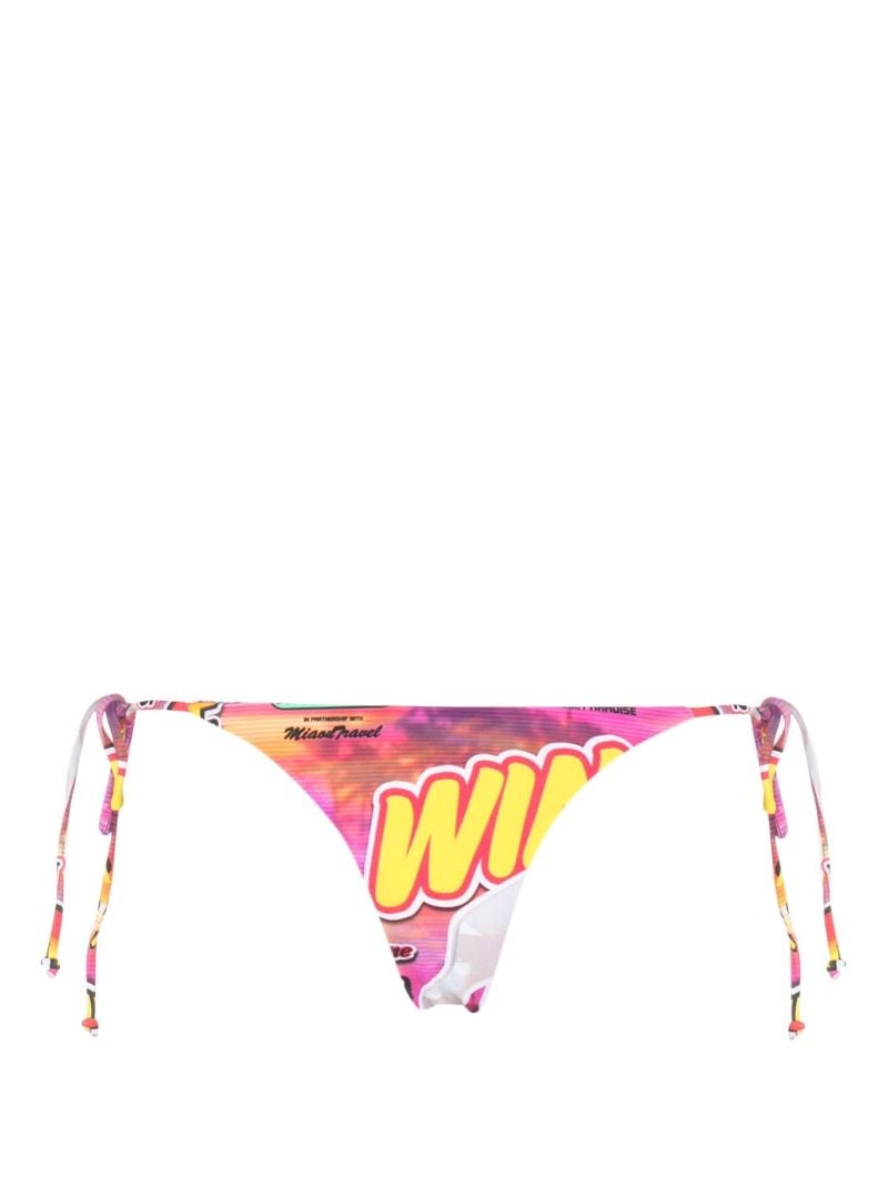 Pink Kauai Lotto Print Bikini Bottoms