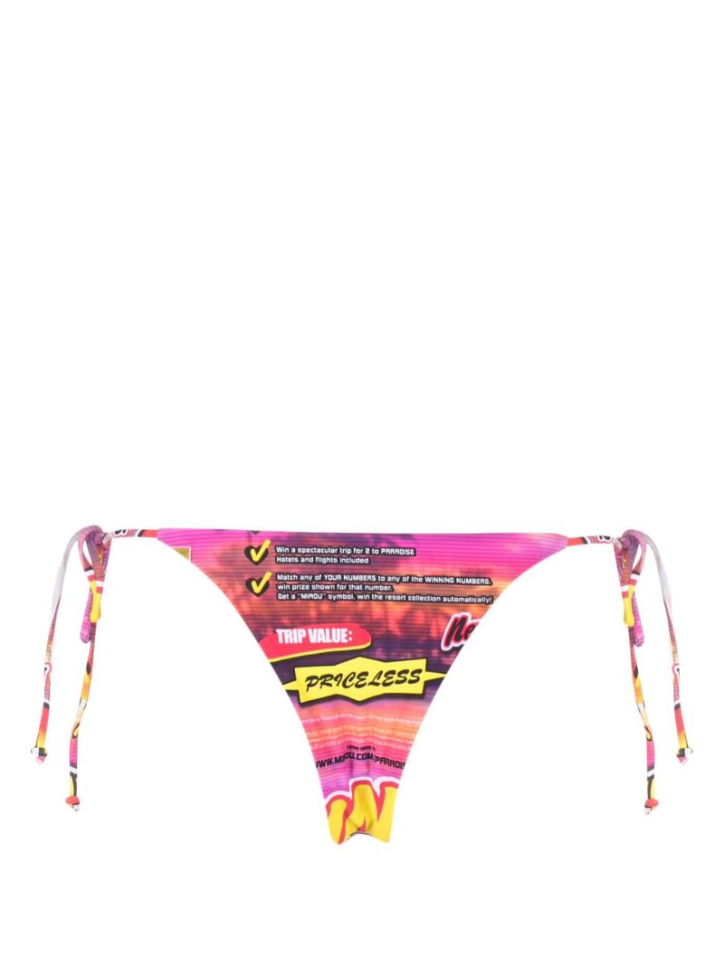 Pink Kauai Lotto Print Bikini Bottoms