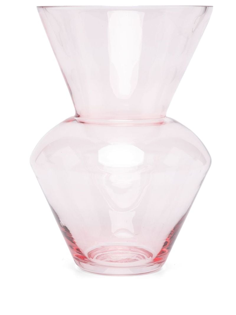 X Browns Pink Glass Vase
