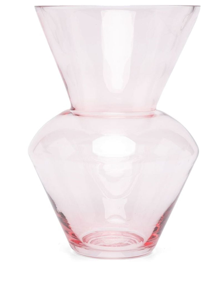 X Browns Pink Glass Vase