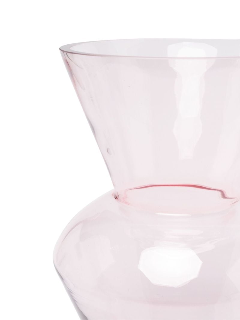 X Browns Pink Glass Vase