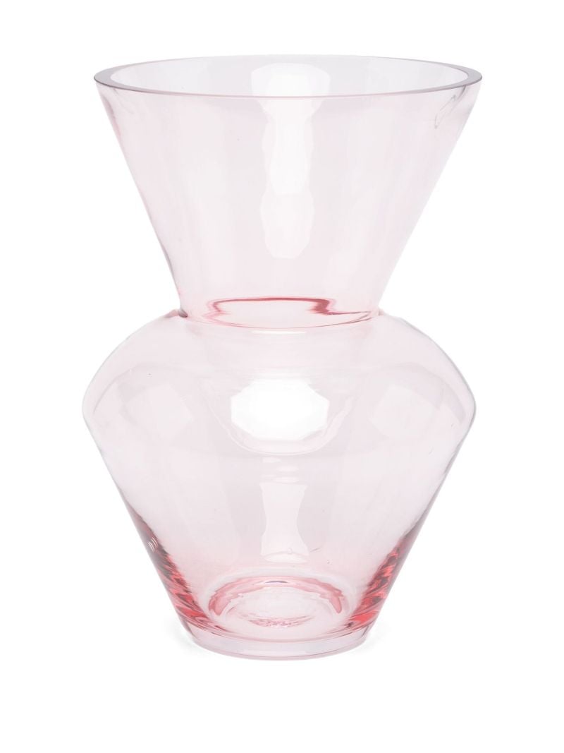 X Browns Pink Glass Vase