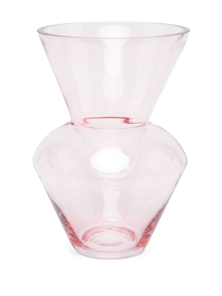 X Browns Pink Glass Vase