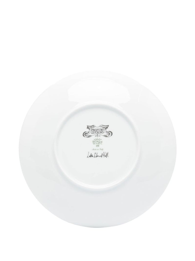 White Profumi Luchino Porcelain Plate