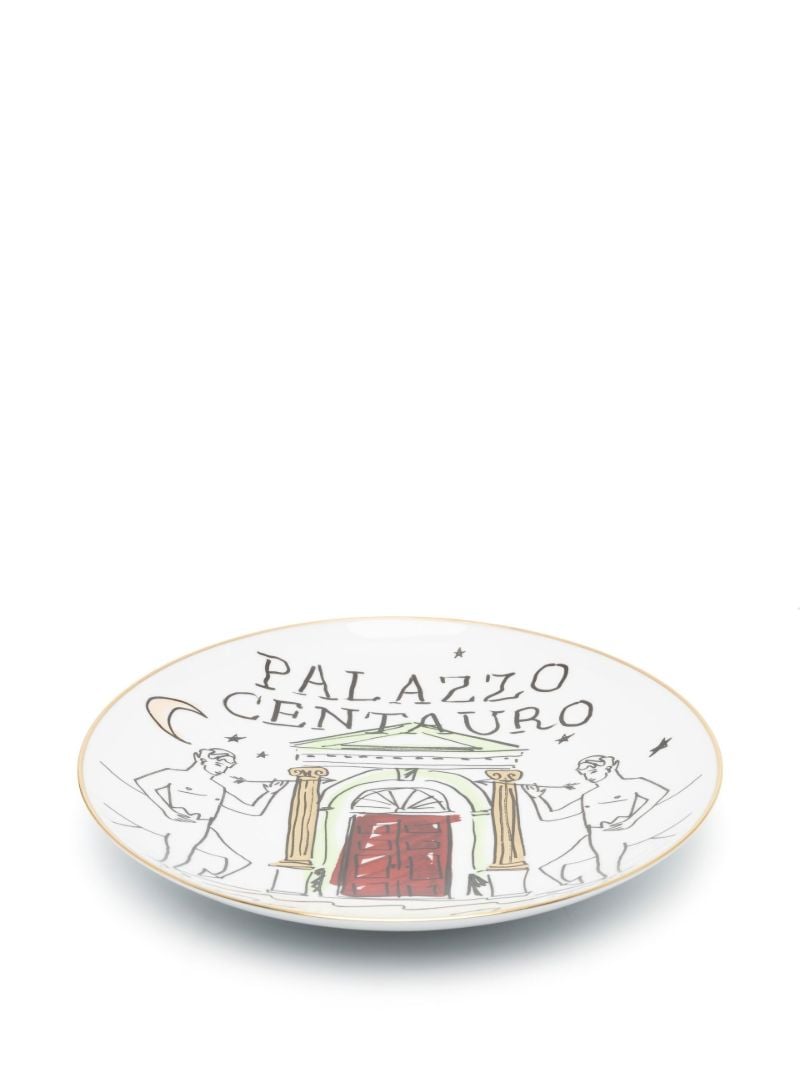 White Profumi Luchino Porcelain Plate