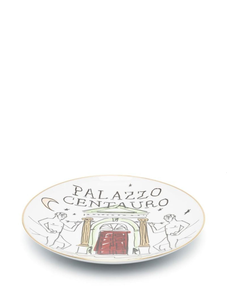 White Profumi Luchino Porcelain Plate
