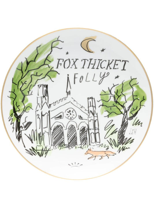 White Fox Thicket Folly Graphic Print Plate