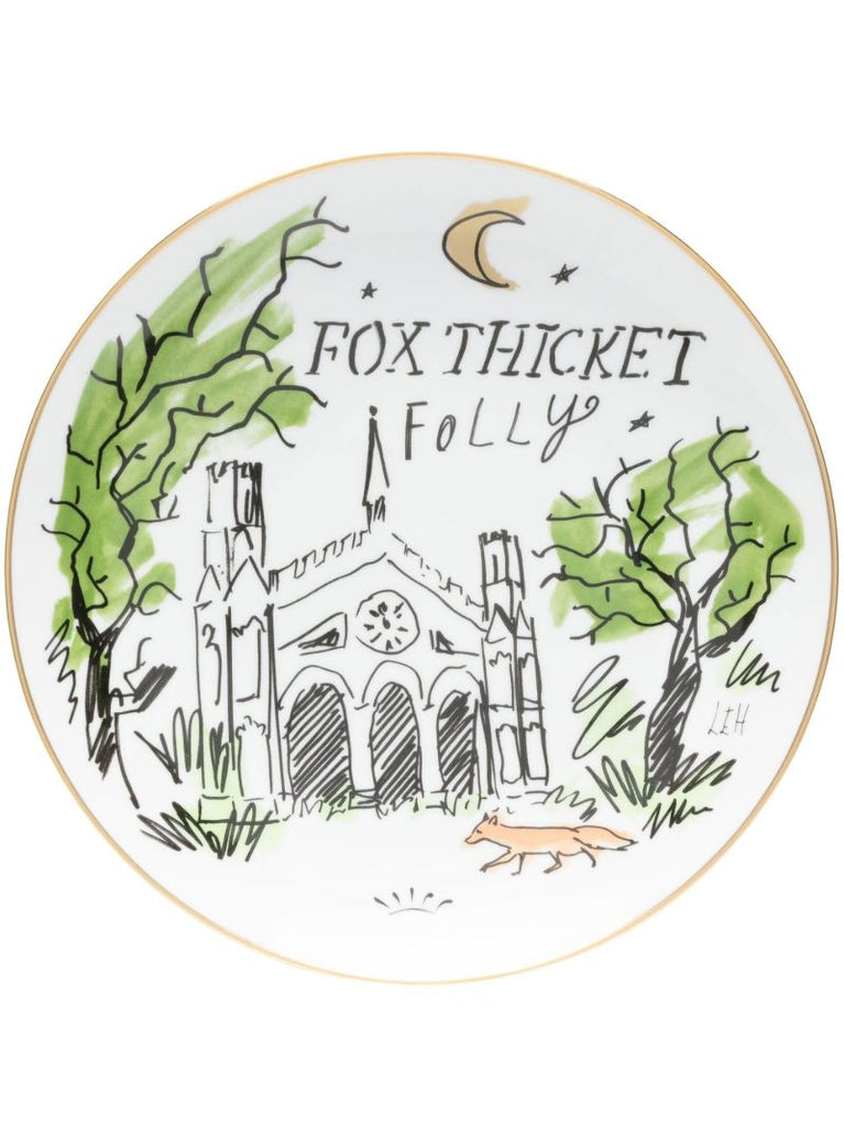 White Fox Thicket Folly Graphic Print Plate