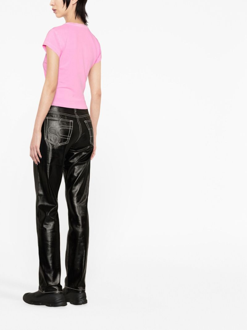 Pink Zion Cropped T-shirt