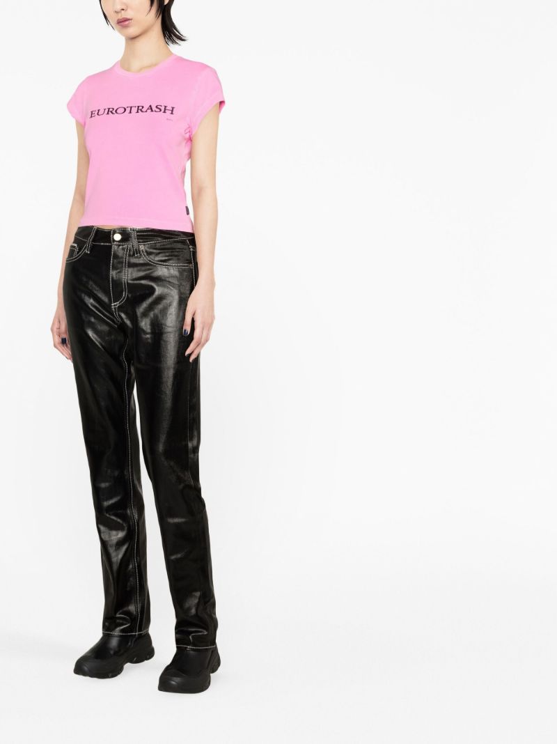 Pink Zion Cropped T-shirt