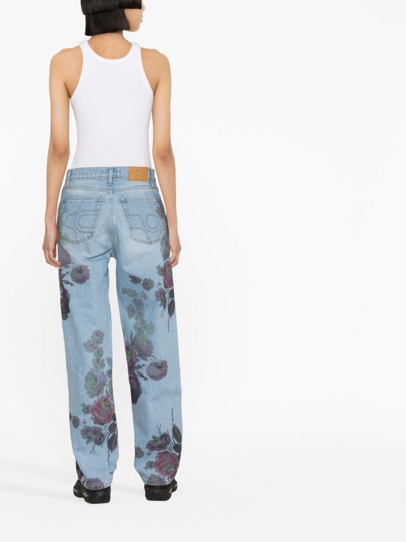 Blue Benz Straight-leg Jeans