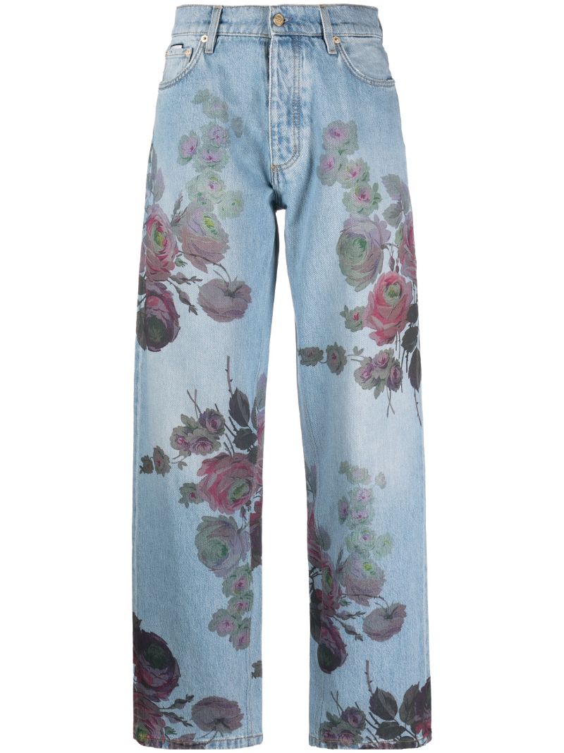 Blue Benz Straight-leg Jeans