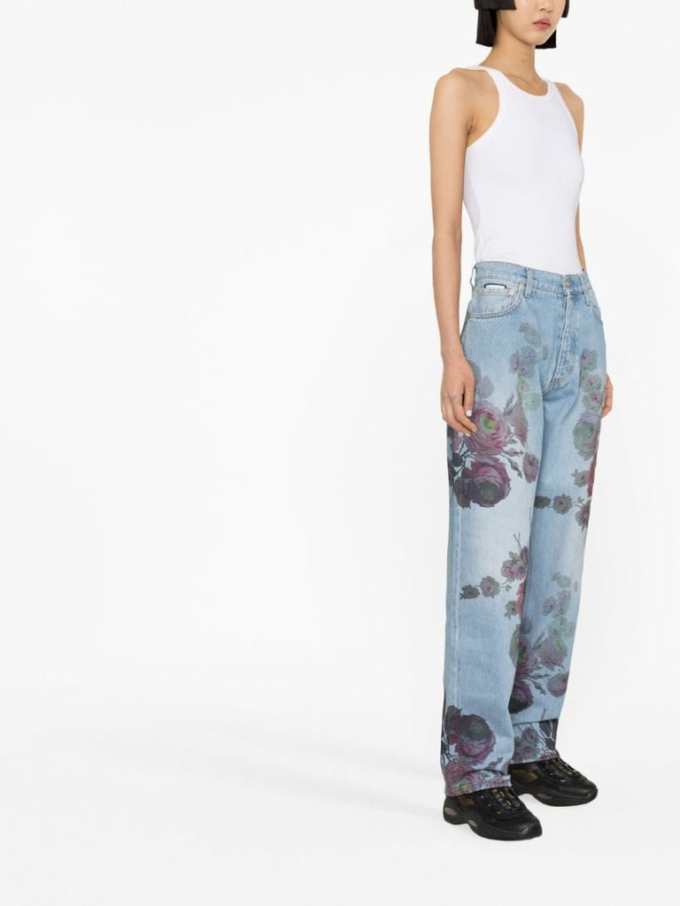 Blue Benz Straight-leg Jeans