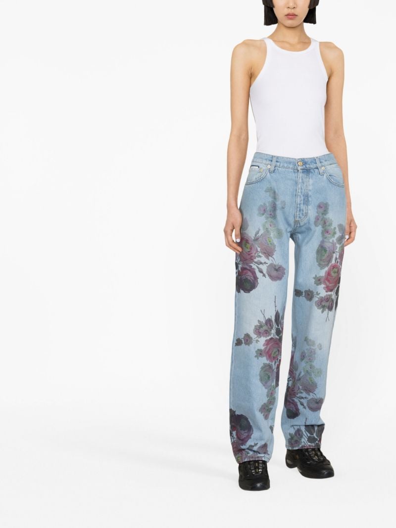 Blue Benz Straight-leg Jeans