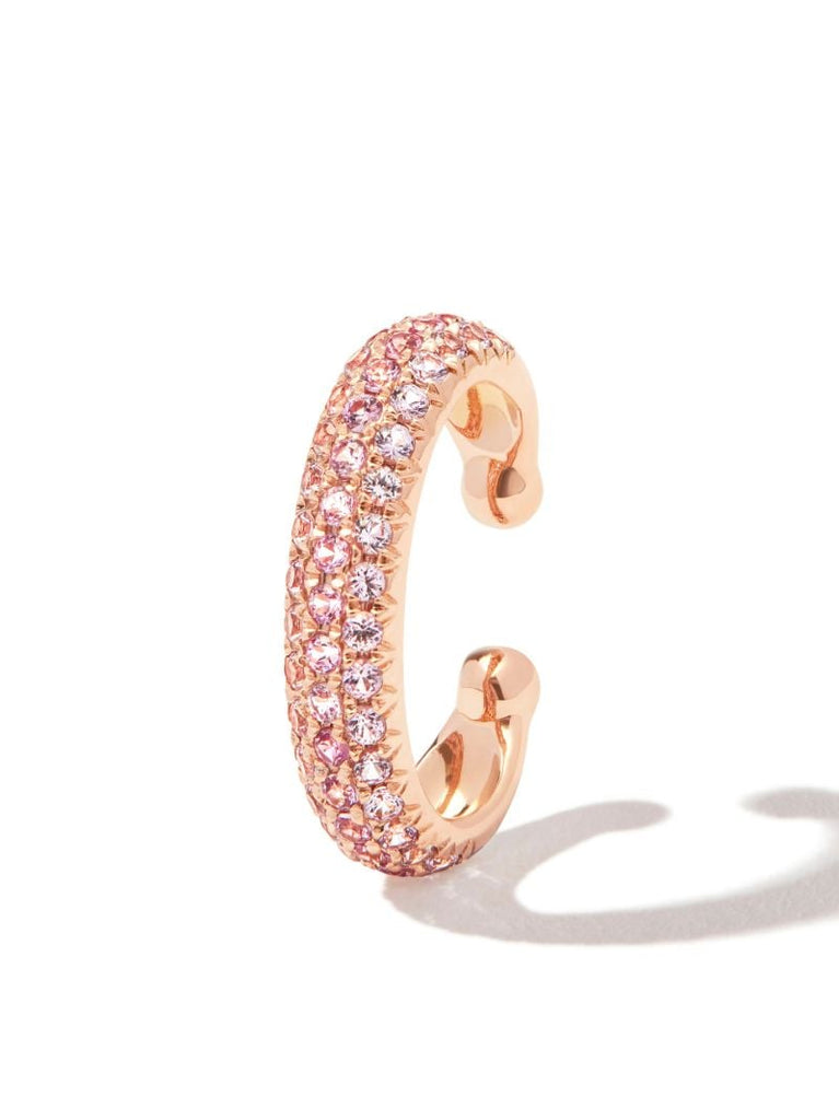 18k Rose Gold Sapphire Jumbo Ear Cuff