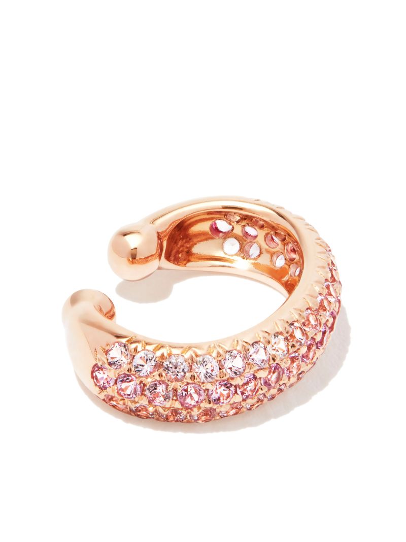 18k Rose Gold Sapphire Jumbo Ear Cuff
