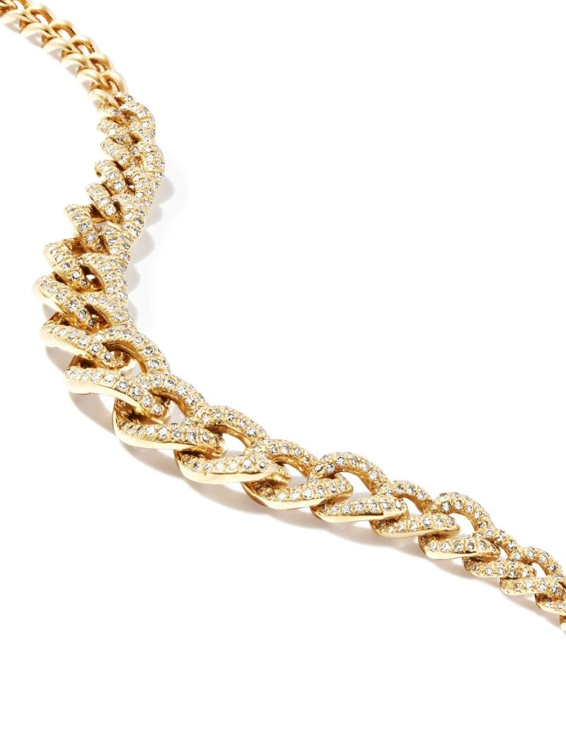 18k Yellow Gold Diamond Gradual PavÃ_x0083_Â© Link Bracelet
