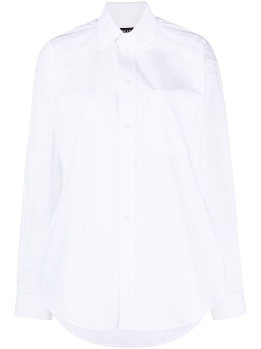 White Hourglass Cotton Shirt