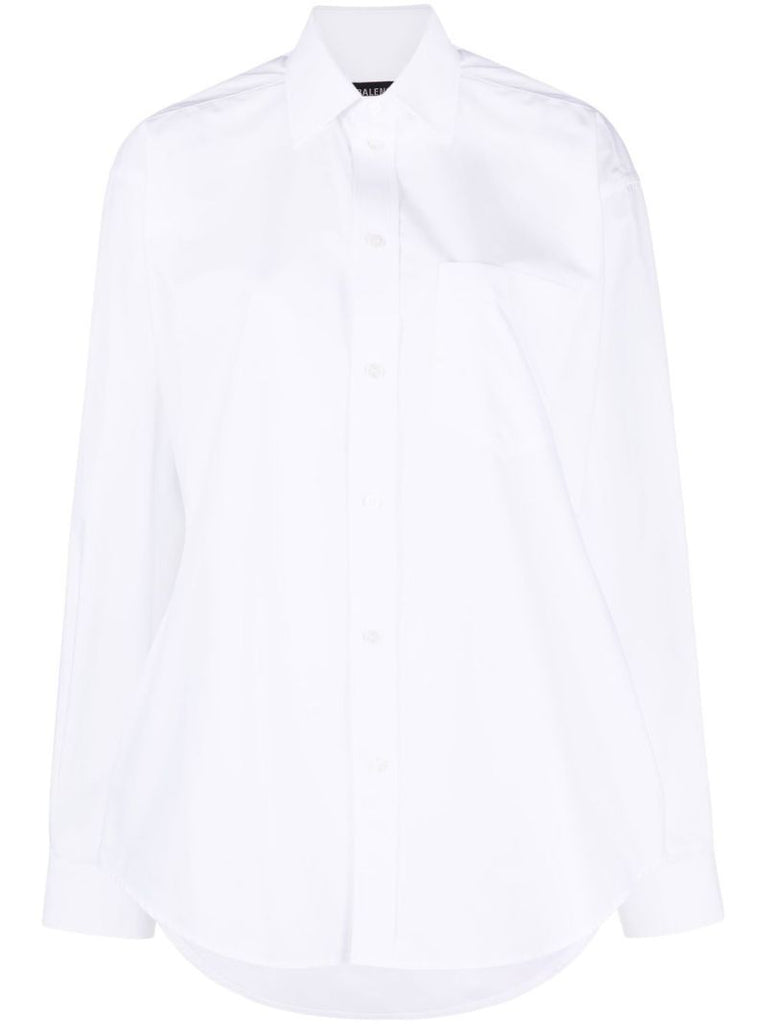 White Hourglass Cotton Shirt