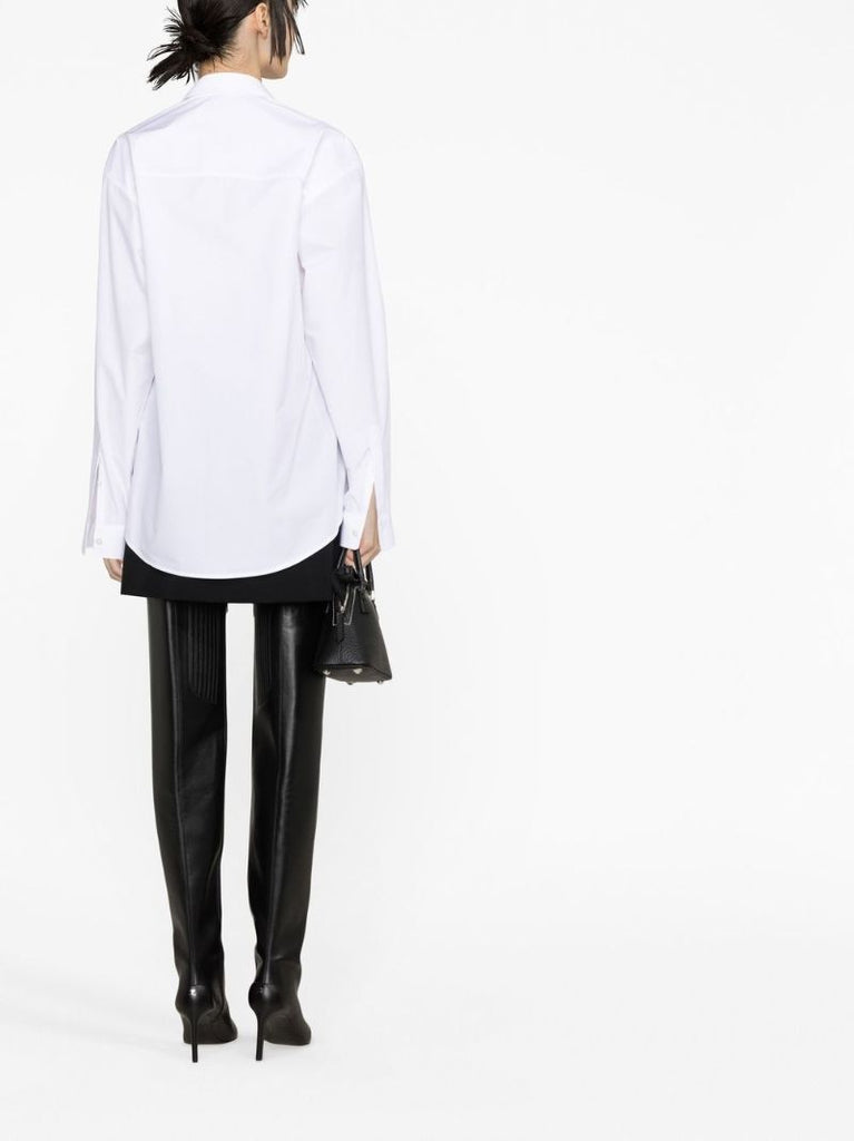 White Hourglass Cotton Shirt