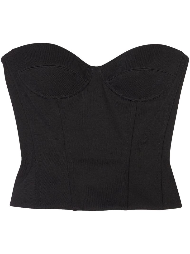 Black Bustier Top