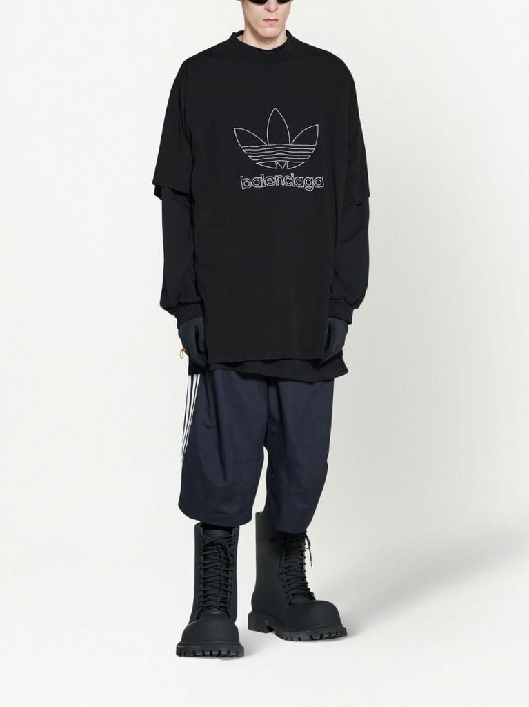 Black Logo Print T-shirt