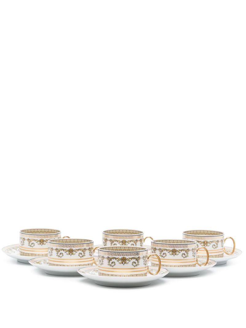 White Vitus Ceramic Tea Cup Set