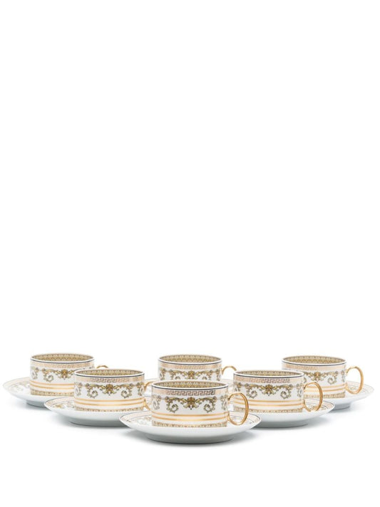 White Vitus Ceramic Tea Cup Set