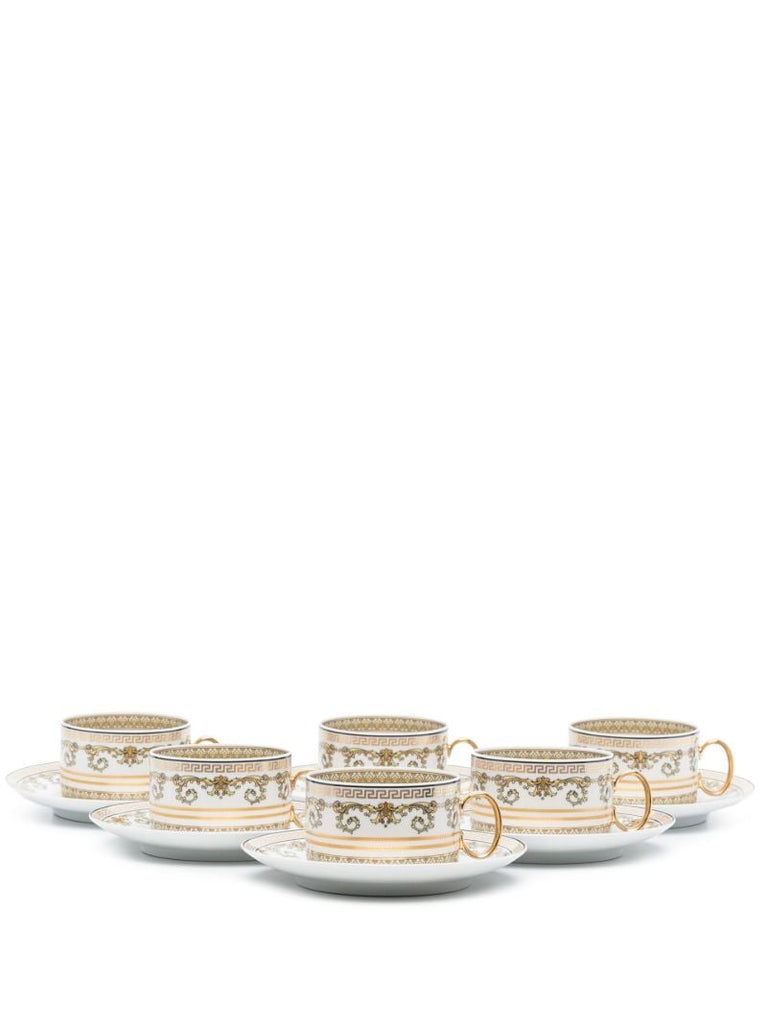 White Vitus Ceramic Tea Cup Set