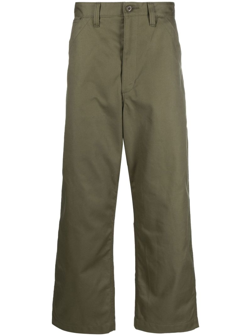 Green Straight-leg Trousers