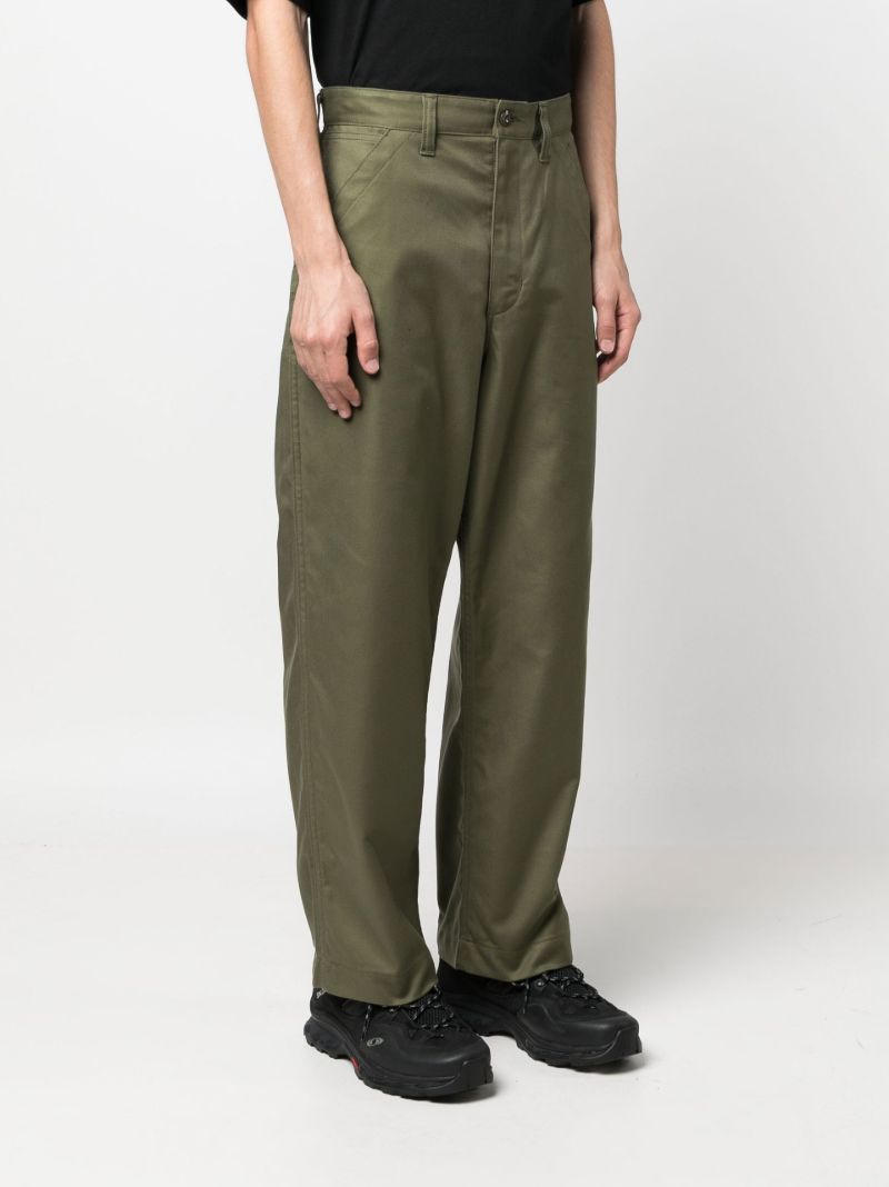 Green Straight-leg Trousers