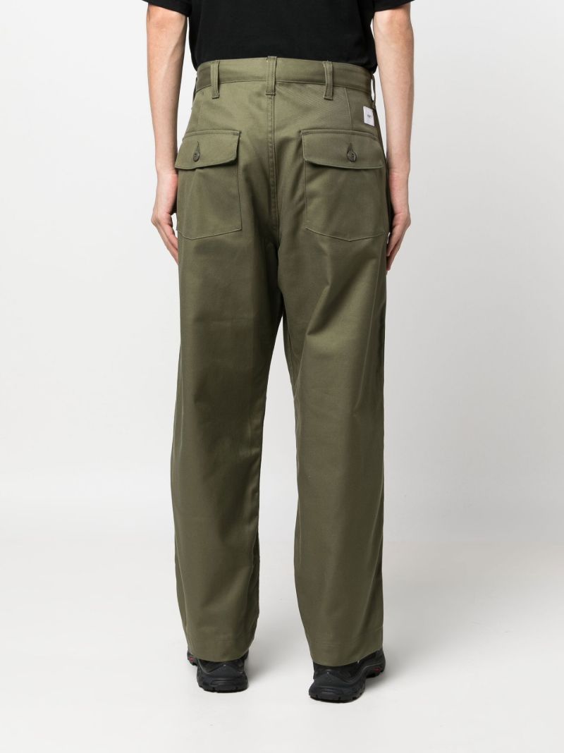 Green Straight-leg Trousers