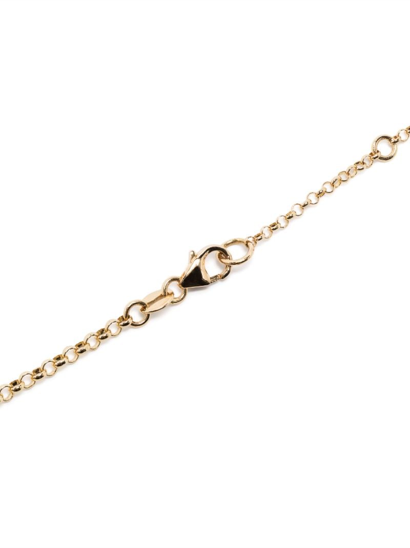 18k Yellow Gold Internal Compass Medium Mixed Belcher Extension Chain Diamond Necklace