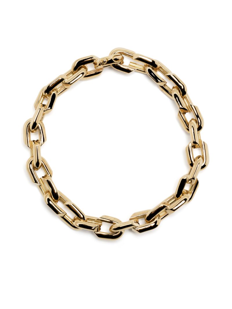 18k Yellow Gold Strong Heart Small Chain Bracelet