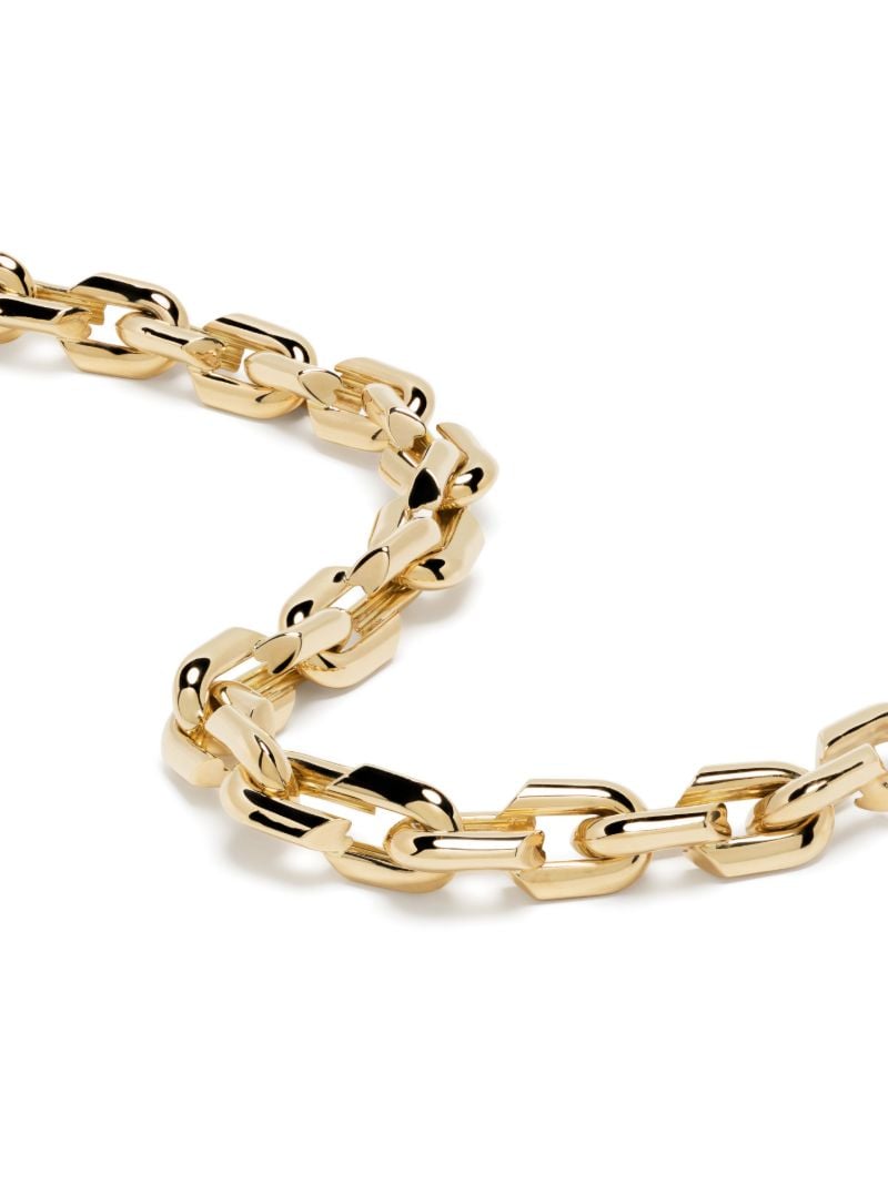 18k Yellow Gold Strong Heart Small Chain Bracelet