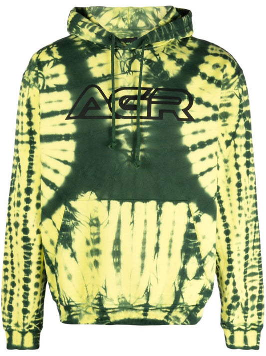 Yellow Happiness Abstract Print Hoodie