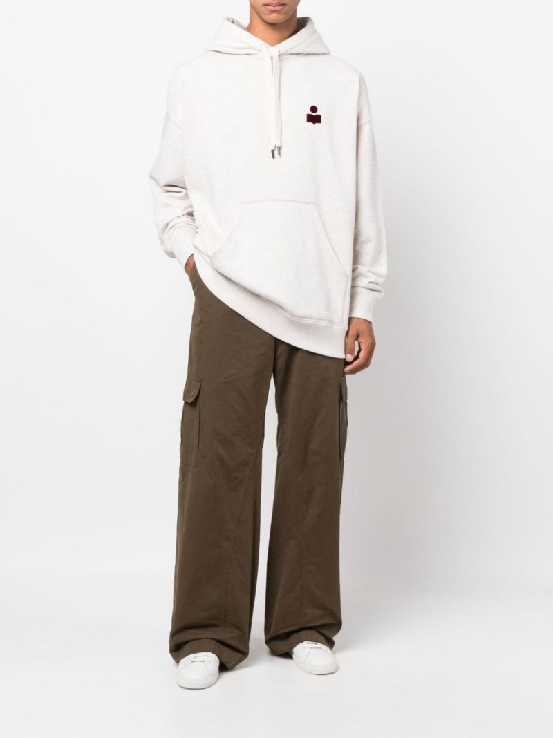 Neutral Logo Cotton Hoodie