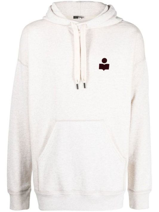 Neutral Logo Cotton Hoodie