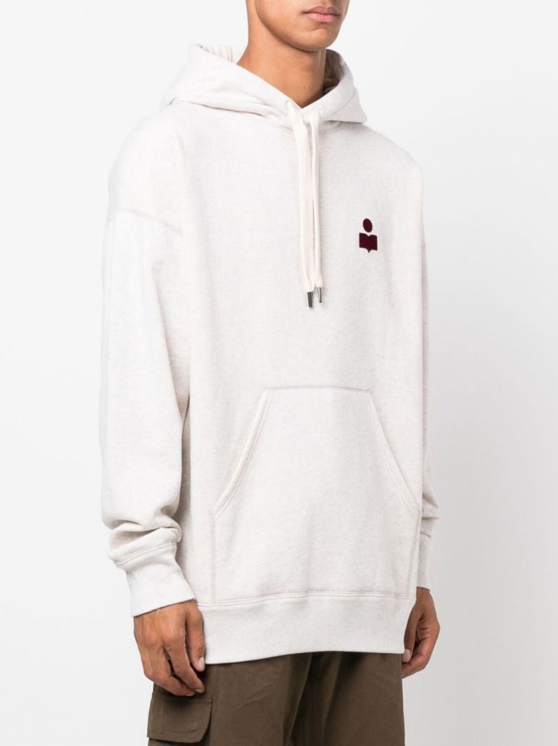 Neutral Logo Cotton Hoodie