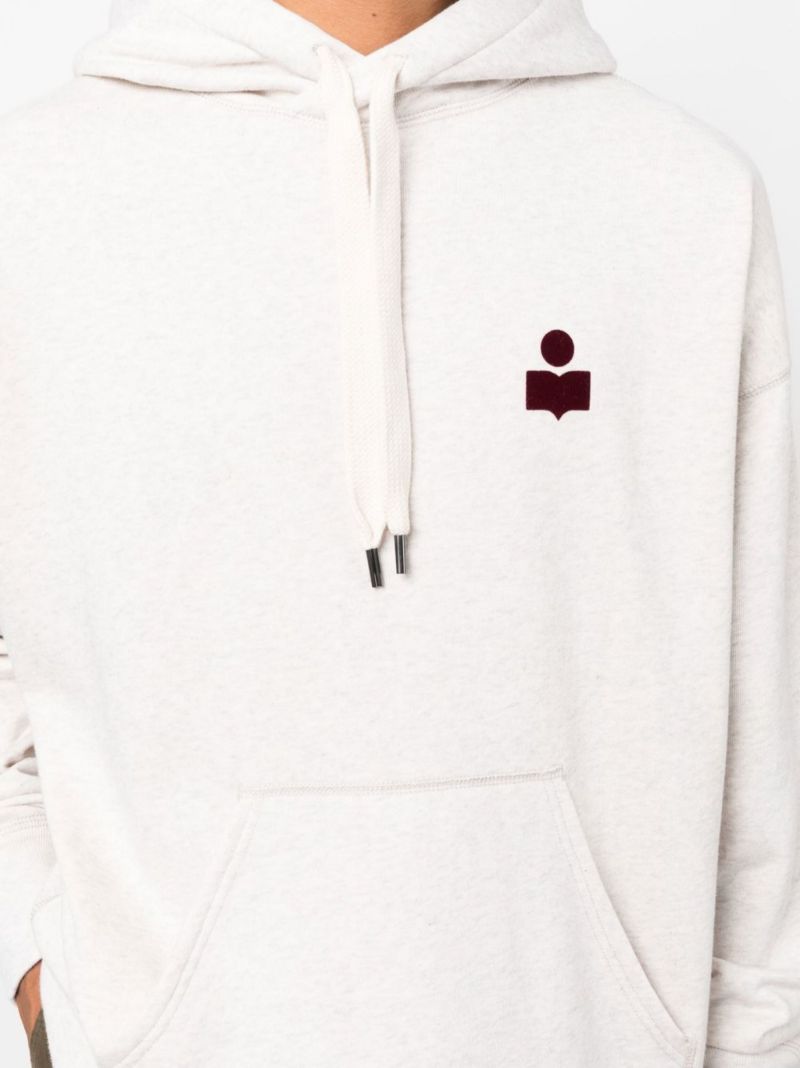 Neutral Logo Cotton Hoodie