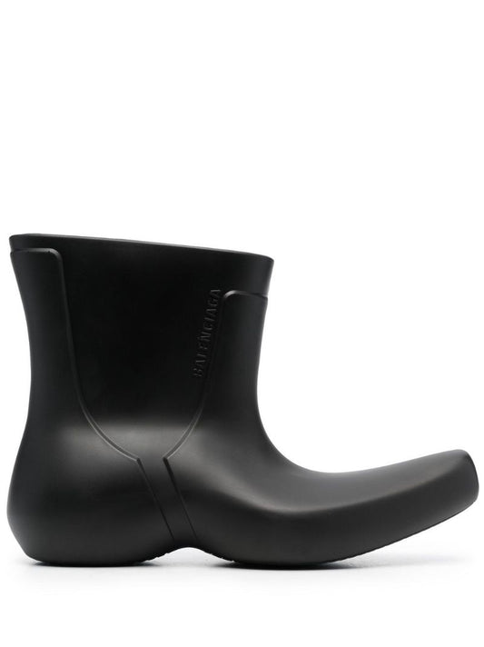 Black Excavator Curved Boots