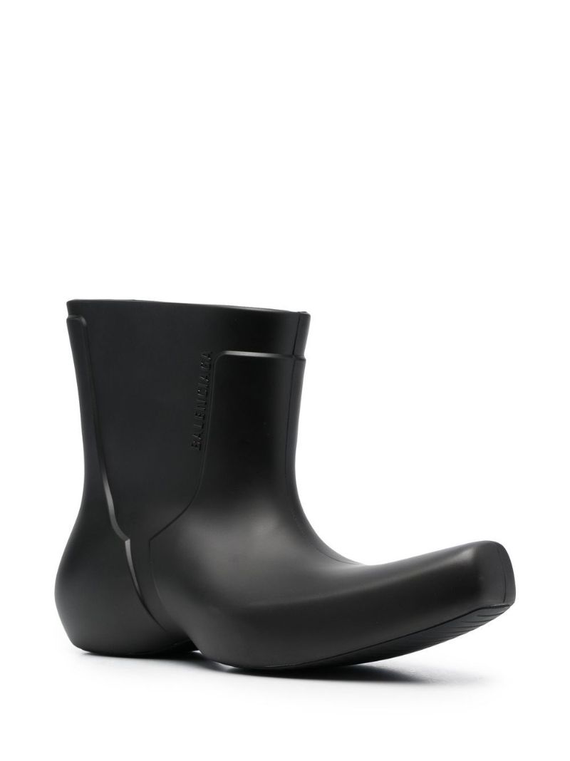 Black Excavator Curved Boots