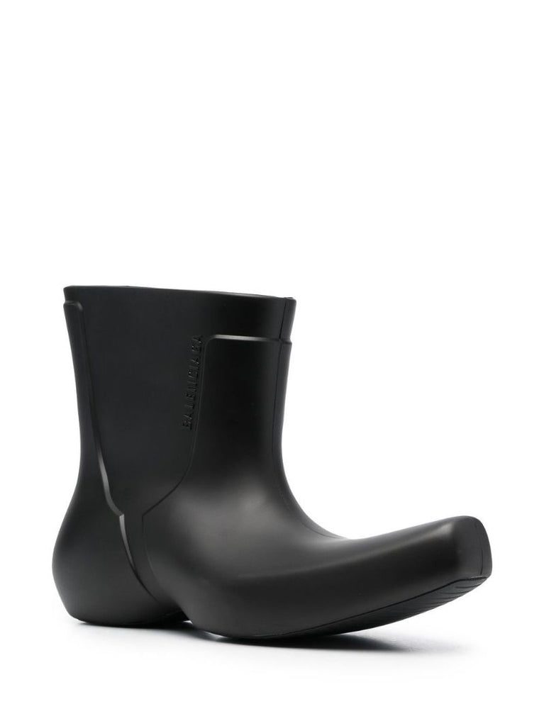 Black Excavator Curved Boots