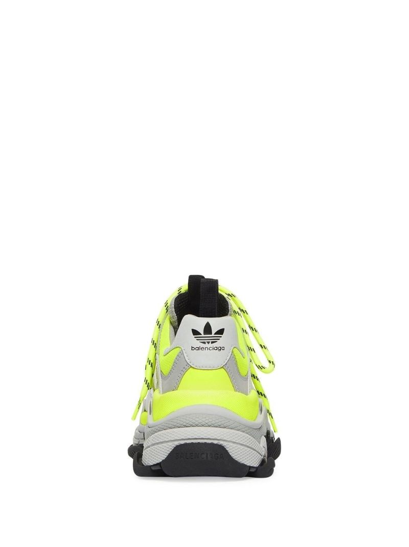 X Adidas Yellow Triple S Sneakers