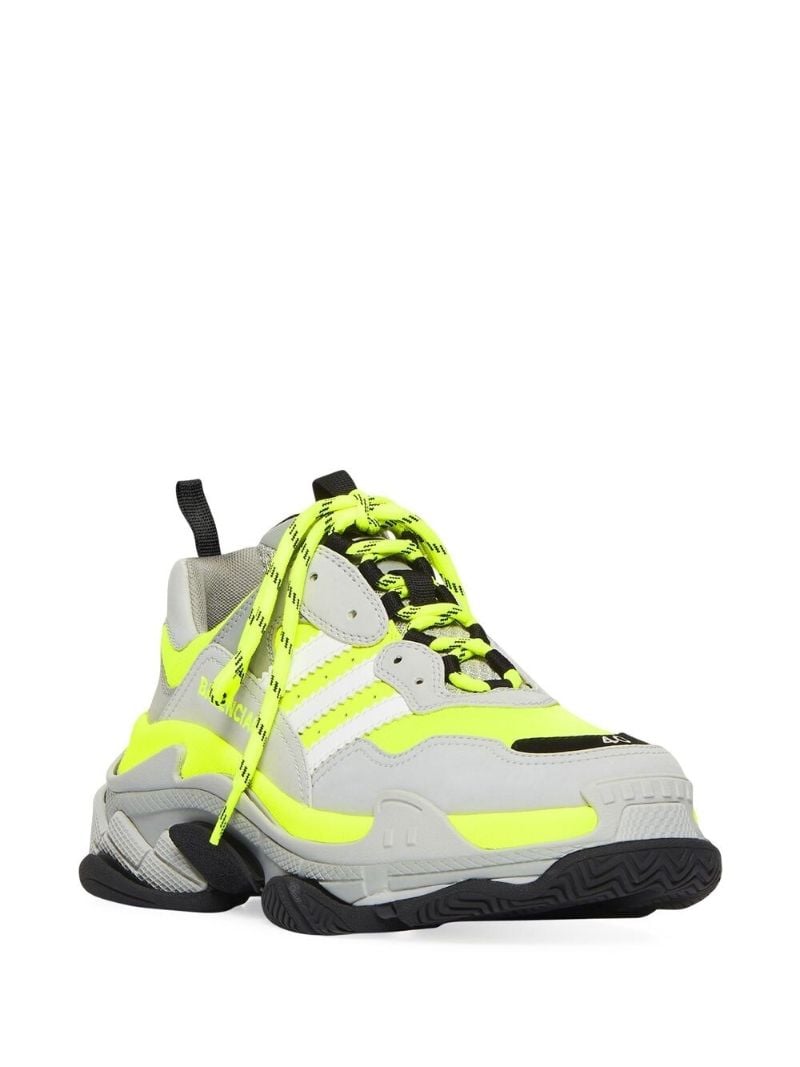 X Adidas Yellow Triple S Sneakers