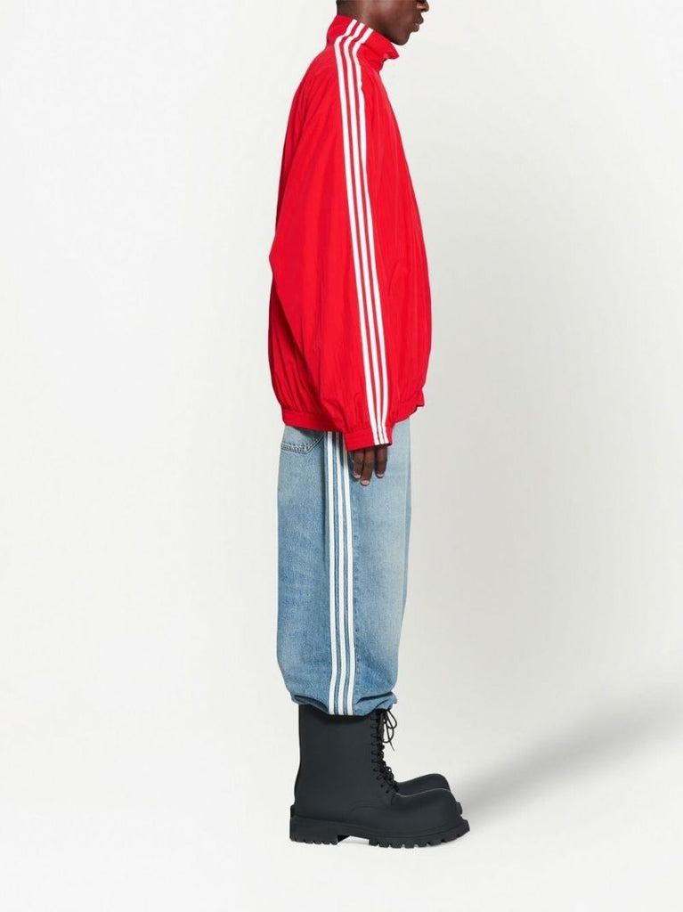 X Adidas Red Logo Embroidered Track Jacket
