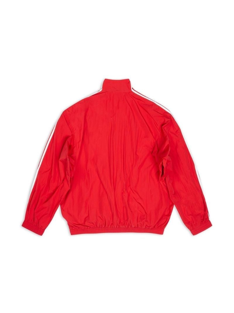 X Adidas Red Logo Embroidered Track Jacket
