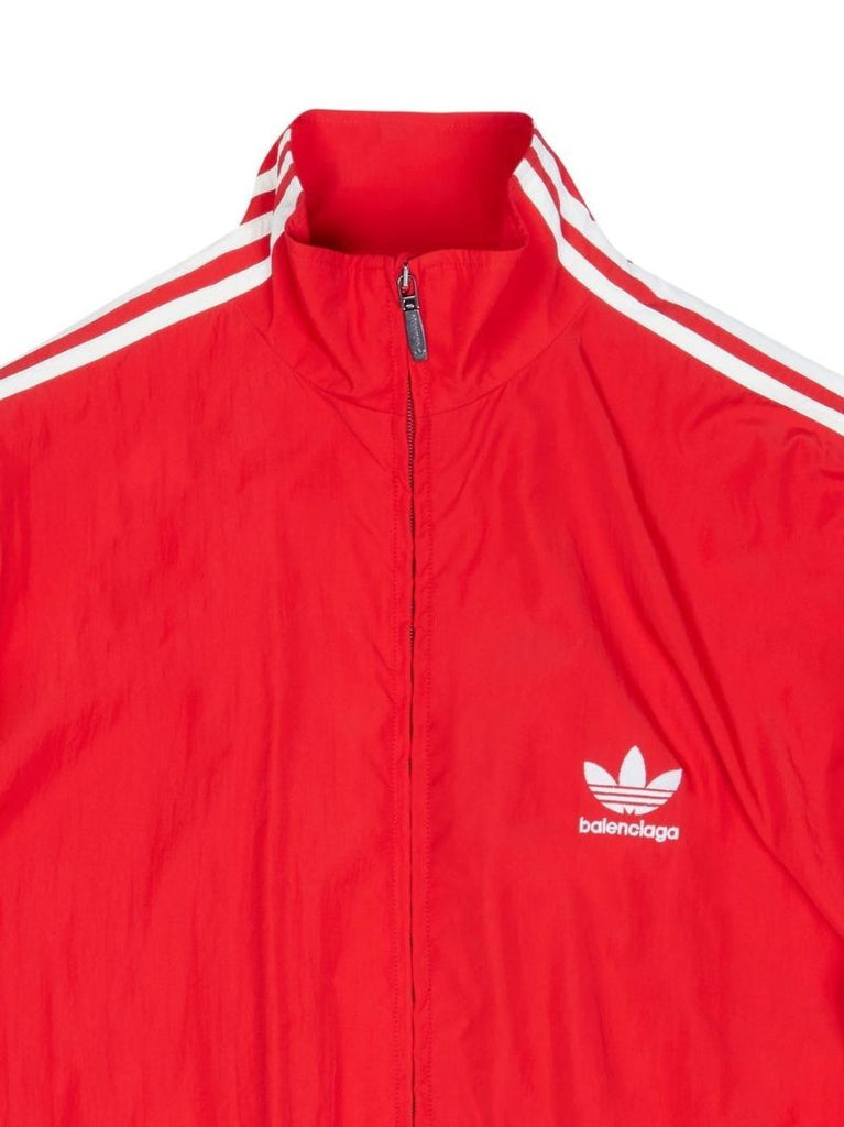 X Adidas Red Logo Embroidered Track Jacket