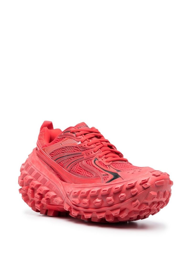 Red Defender Platform Sneakers